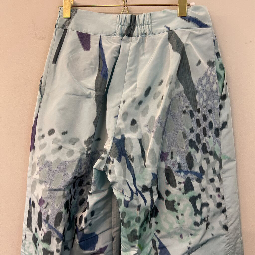 Igor Blue Print Wide Leg Pants Small