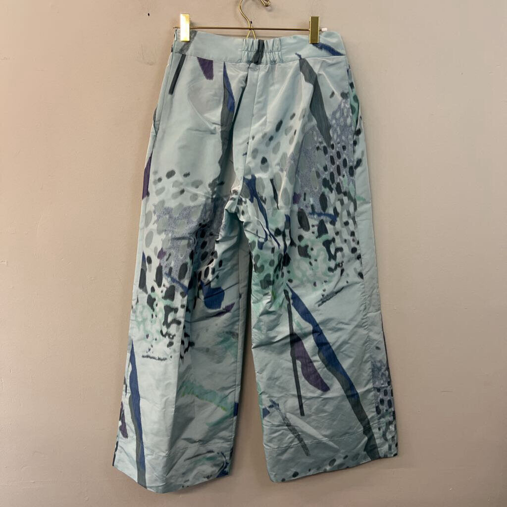 Igor Blue Print Wide Leg Pants Small