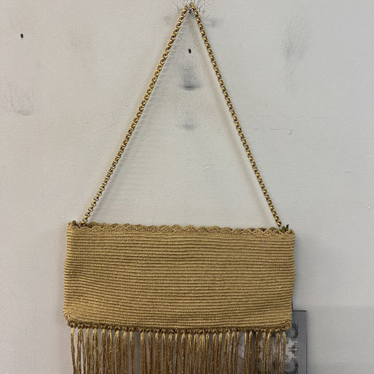 Waya Gold Fringe Rayo Purse