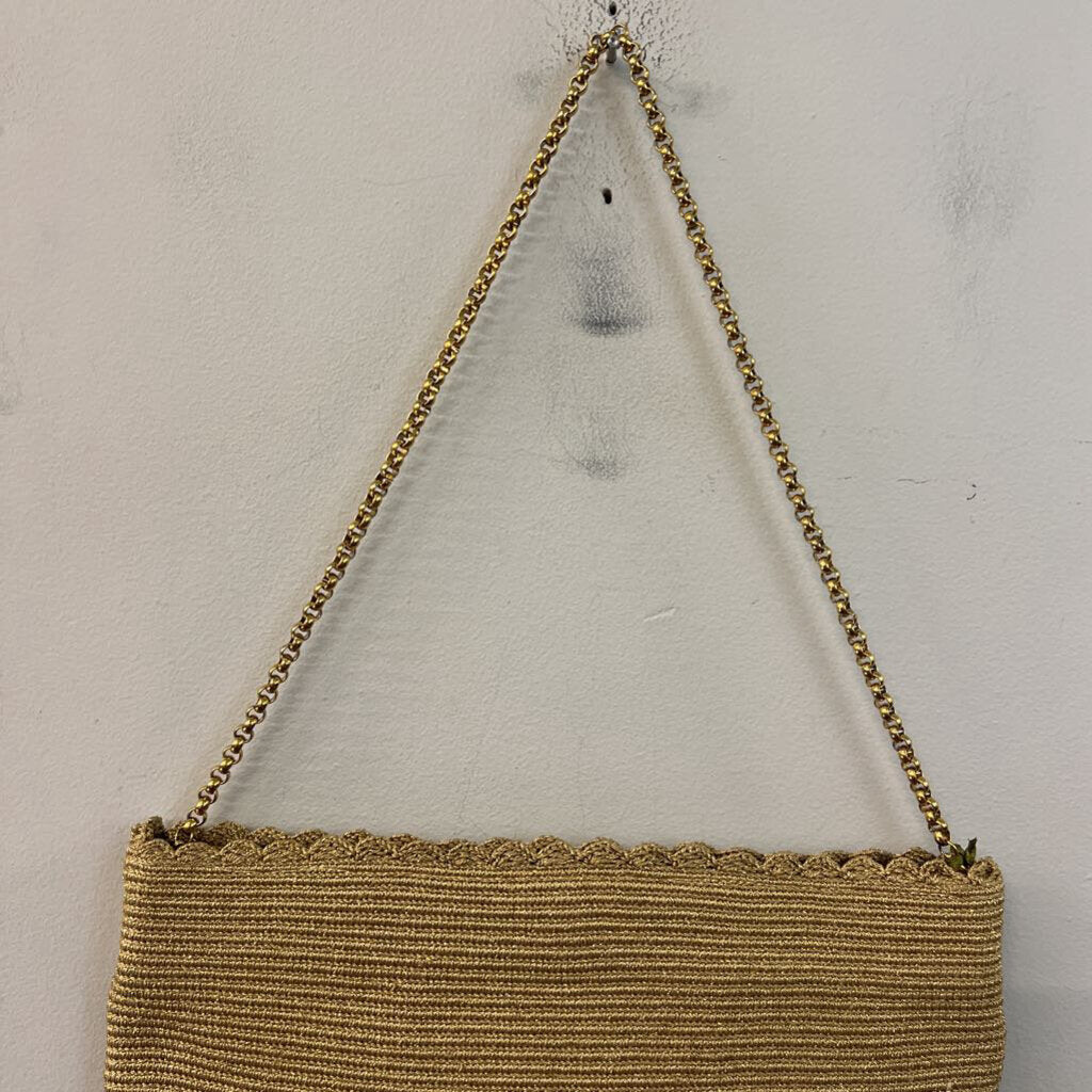 Waya Gold Fringe Rayo Purse