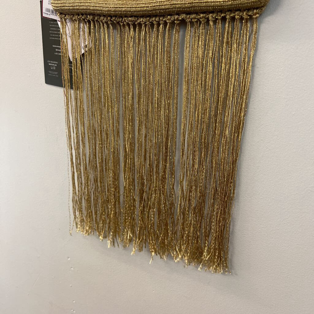 Waya Gold Fringe Rayo Purse