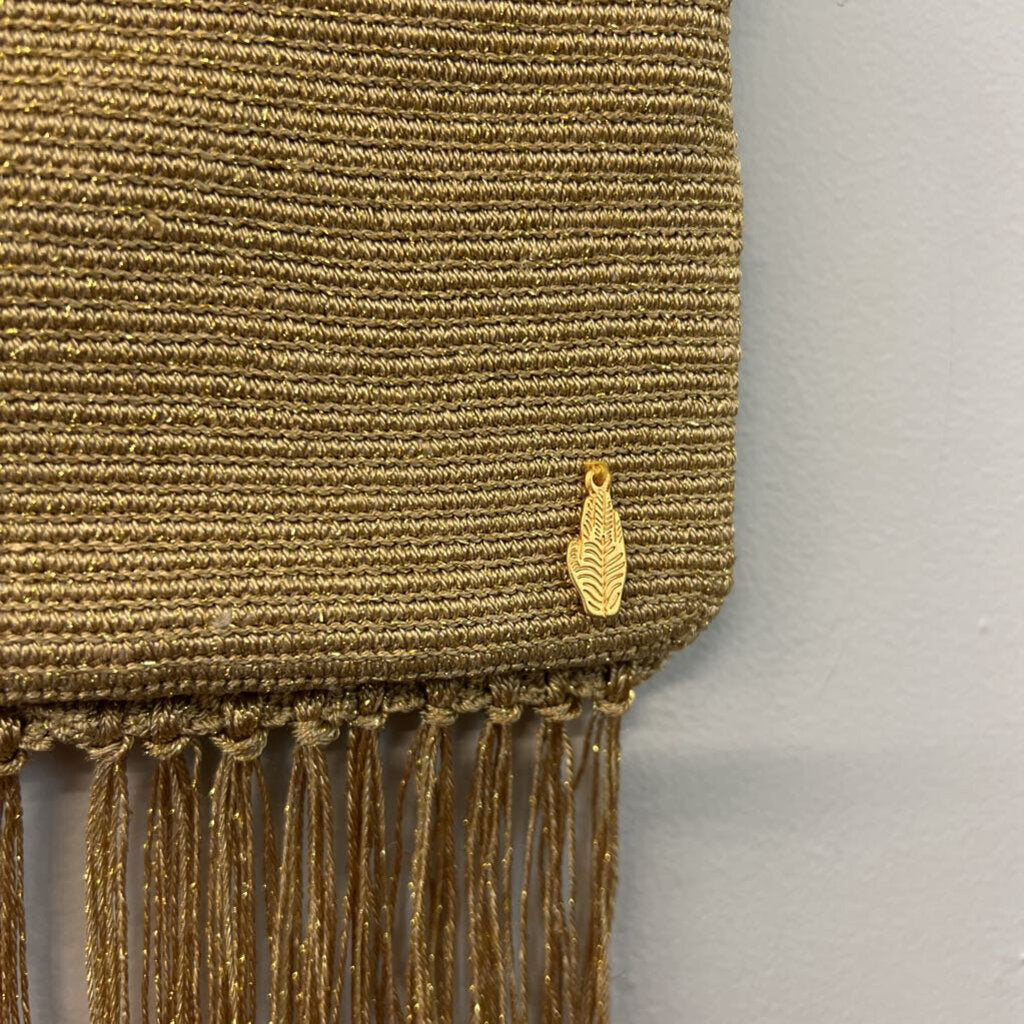 Waya Gold Fringe Rayo Purse