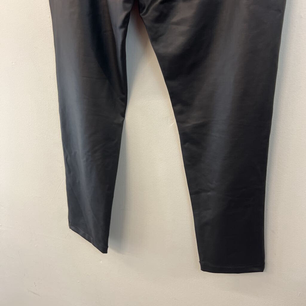 Clara Sunwoo Black Faux Leather Leggings Large