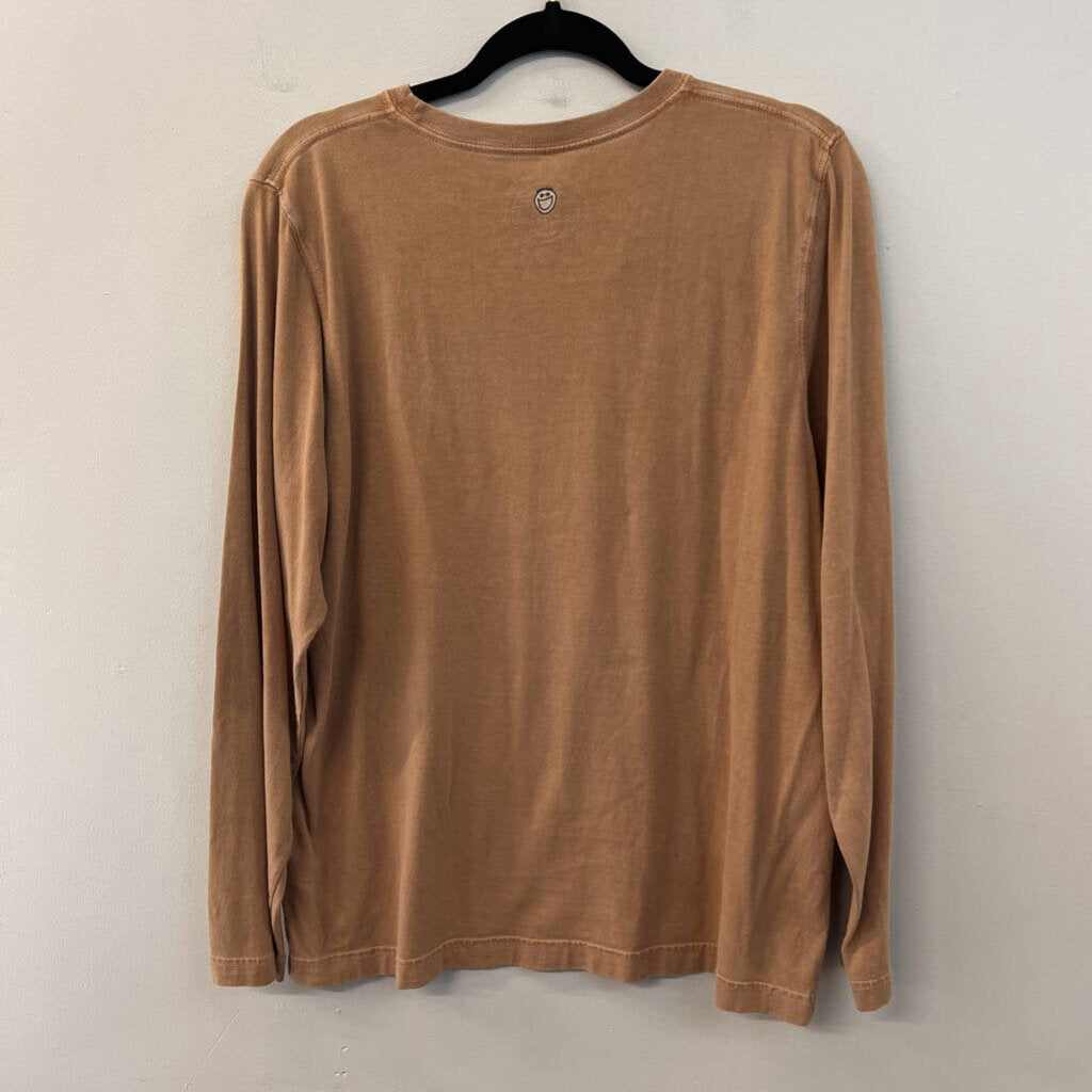 Life Is Good Brown The Little Things Long Sleeve Graphic Tee Large