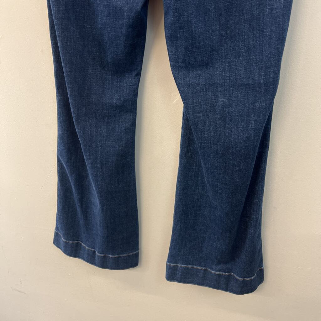 J Jill Dark Wash High Rise Flare Jeans 14
