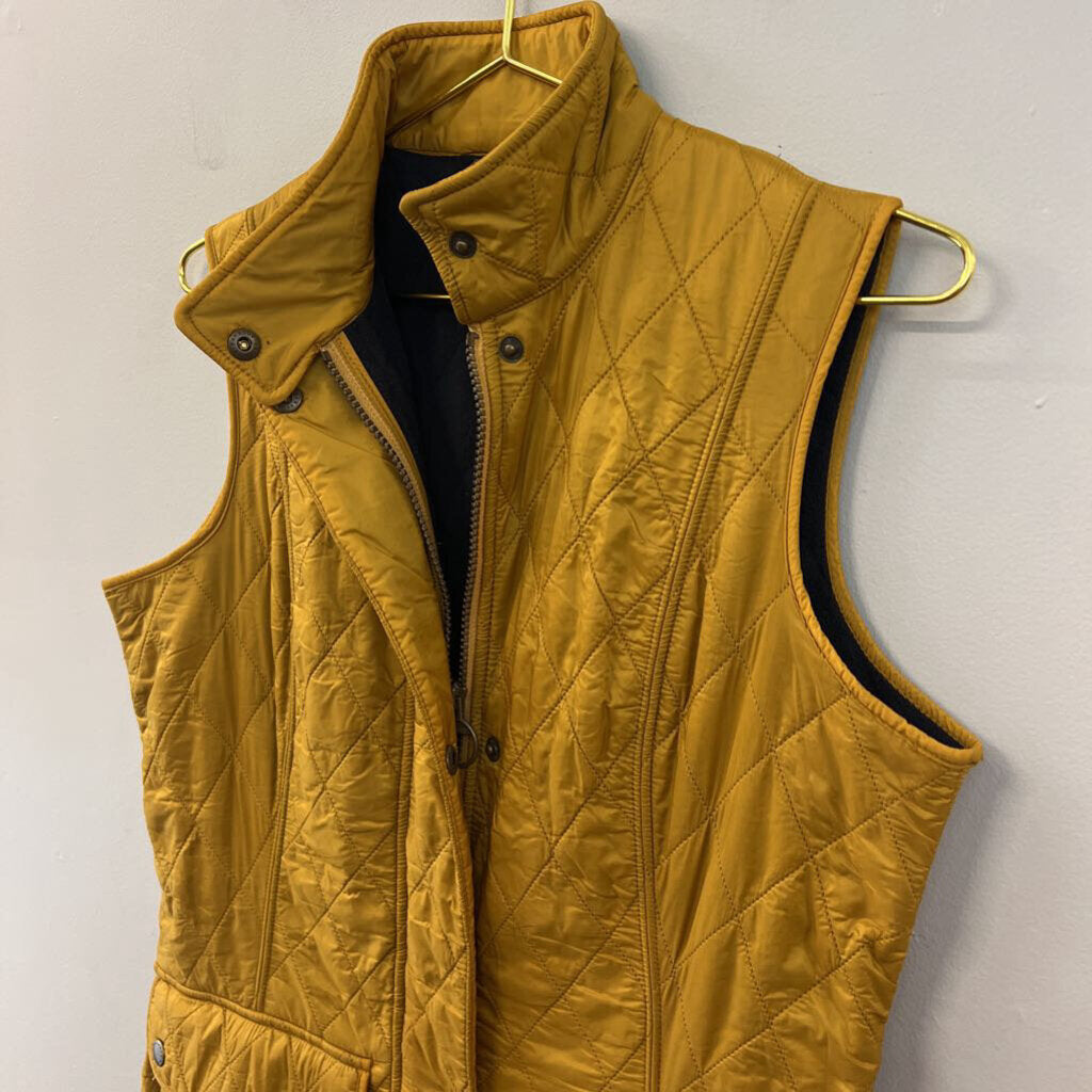 Barbour Golden Yellow Quilted Wray Gilet Vest 8