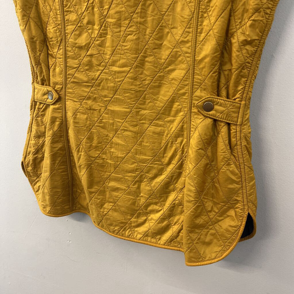 Barbour Golden Yellow Quilted Wray Gilet Vest 8