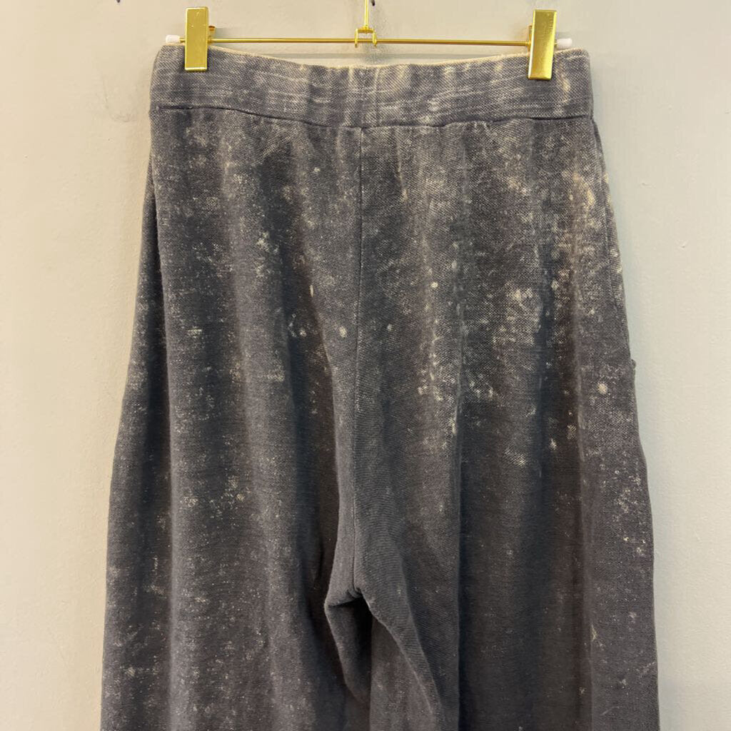 Aratta Silent Journey Grey/ White Pull On Wide Leg Pants Extra Small