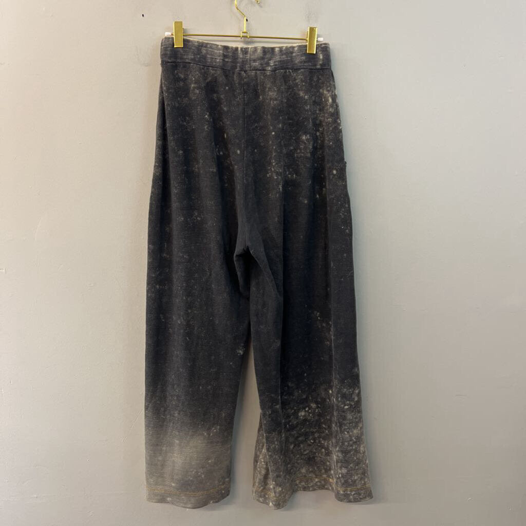 Aratta Silent Journey Grey/ White Pull On Wide Leg Pants Extra Small