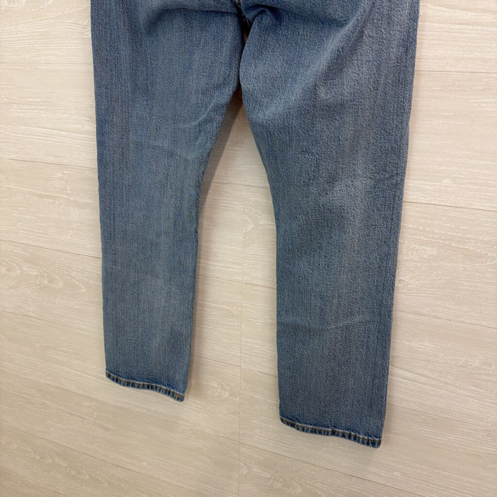 Pilcro Light Wash Slim Boyfriend Patchwork Detail Jeans 31