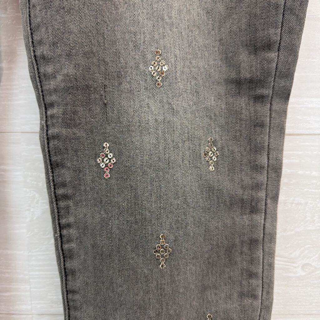 Sundance Grey Sequin Print Primrose Jeans 31