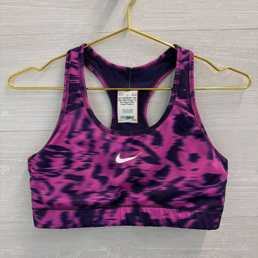 Nike Purple Tie Dye Sports Bra Large