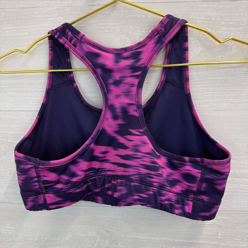 Nike Purple Tie Dye Sports Bra Large