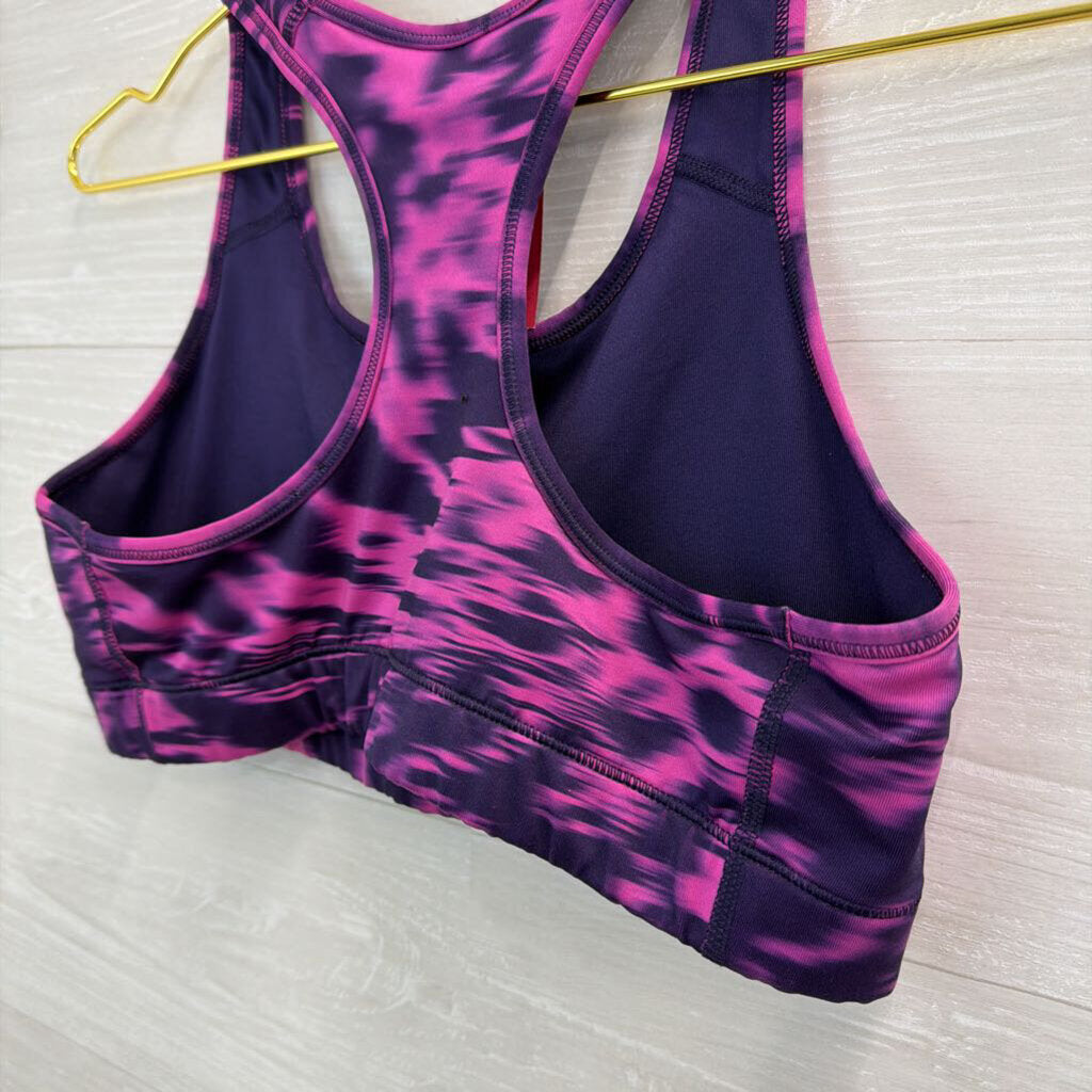 Nike Purple Tie Dye Sports Bra Large