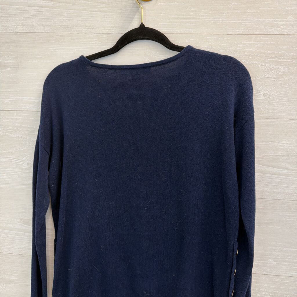 Lilly Pulitzer Navy/ Pink Caralynn Elephant Sweater XXS