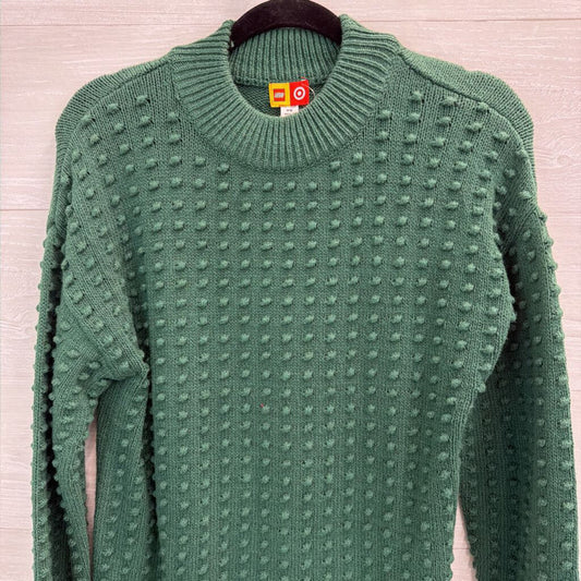 Lego Green Textured Dot Knit Sweater Extra Small