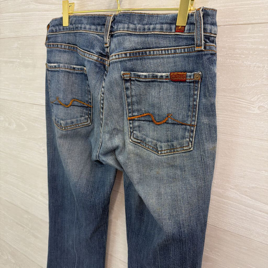7 For All Mankind Medium Wash Bootcut Jeans 29
