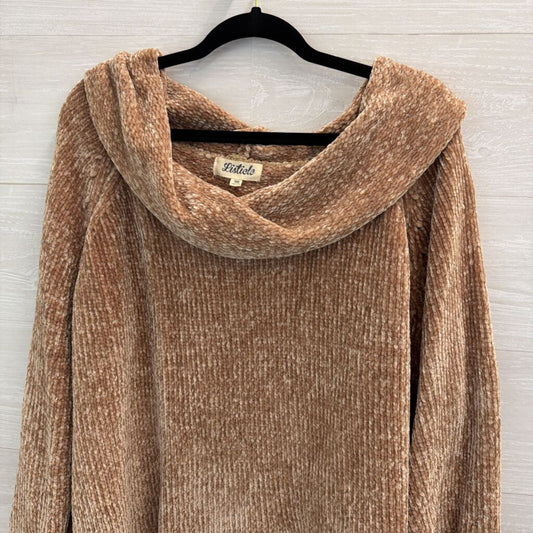 Listicle Brown Soft Knit Turtleneck Sweater Medium