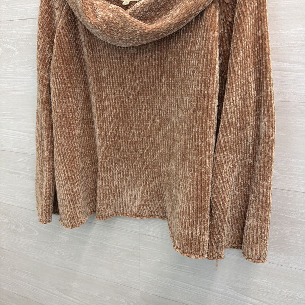 Listicle Brown Soft Knit Turtleneck Sweater Medium