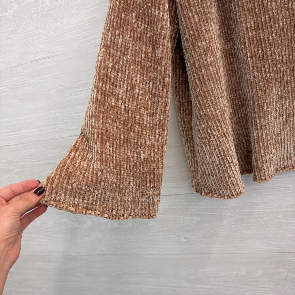 Listicle Brown Soft Knit Turtleneck Sweater Medium
