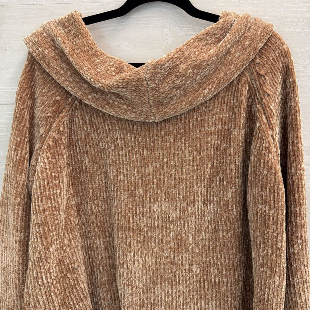 Listicle Brown Soft Knit Turtleneck Sweater Medium