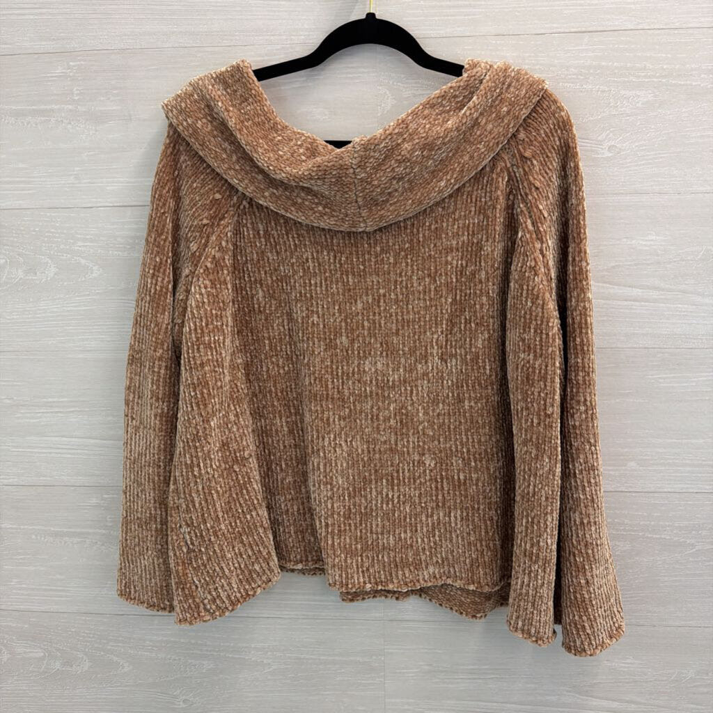 Listicle Brown Soft Knit Turtleneck Sweater Medium