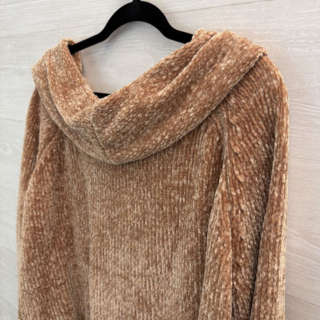 Listicle Brown Soft Knit Turtleneck Sweater Medium
