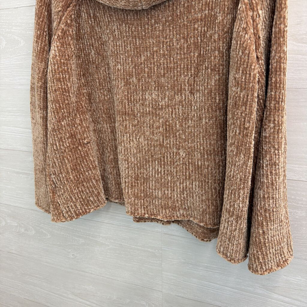 Listicle Brown Soft Knit Turtleneck Sweater Medium