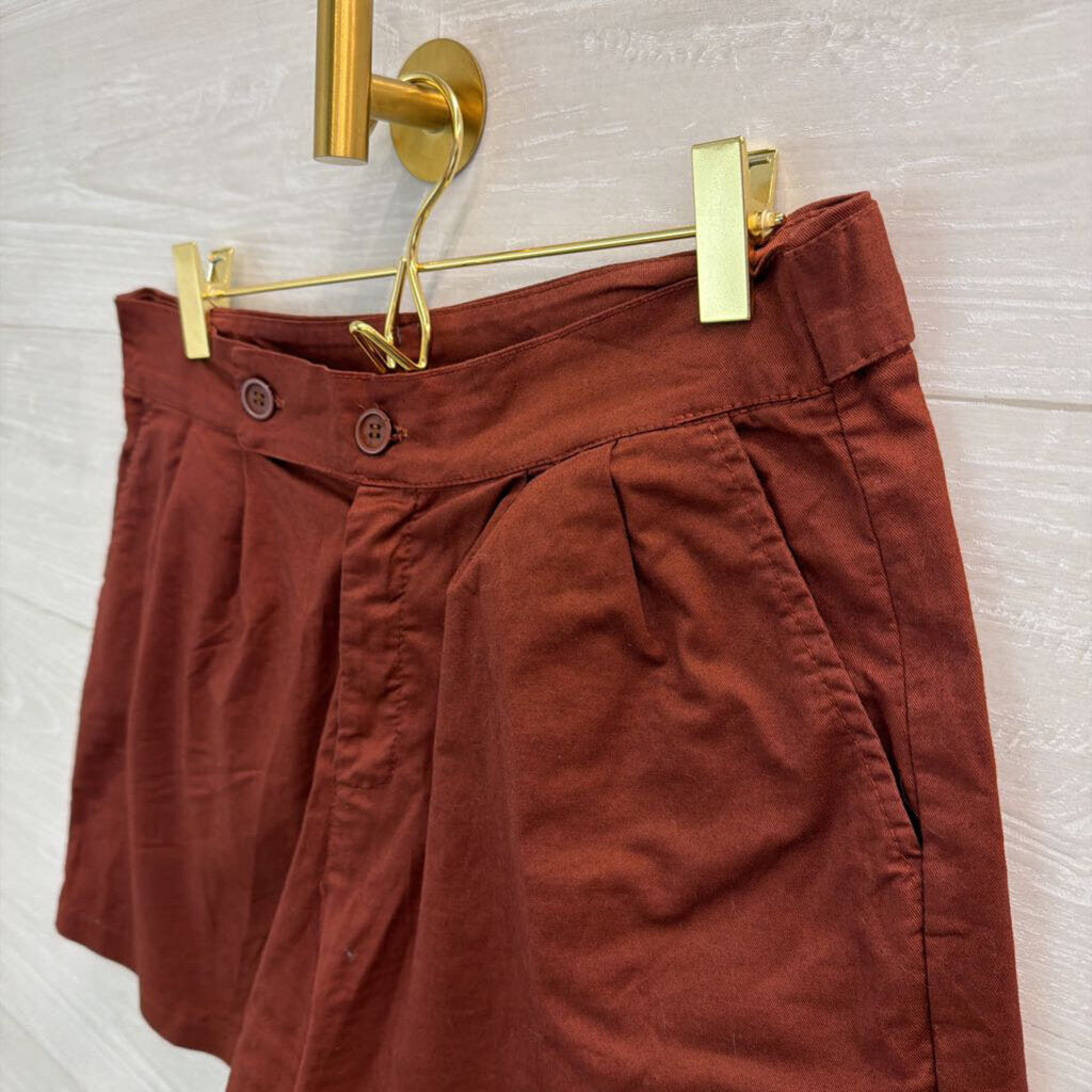 Dr Bloom Brown Wide Leg Trouser Shorts Medium/ Large