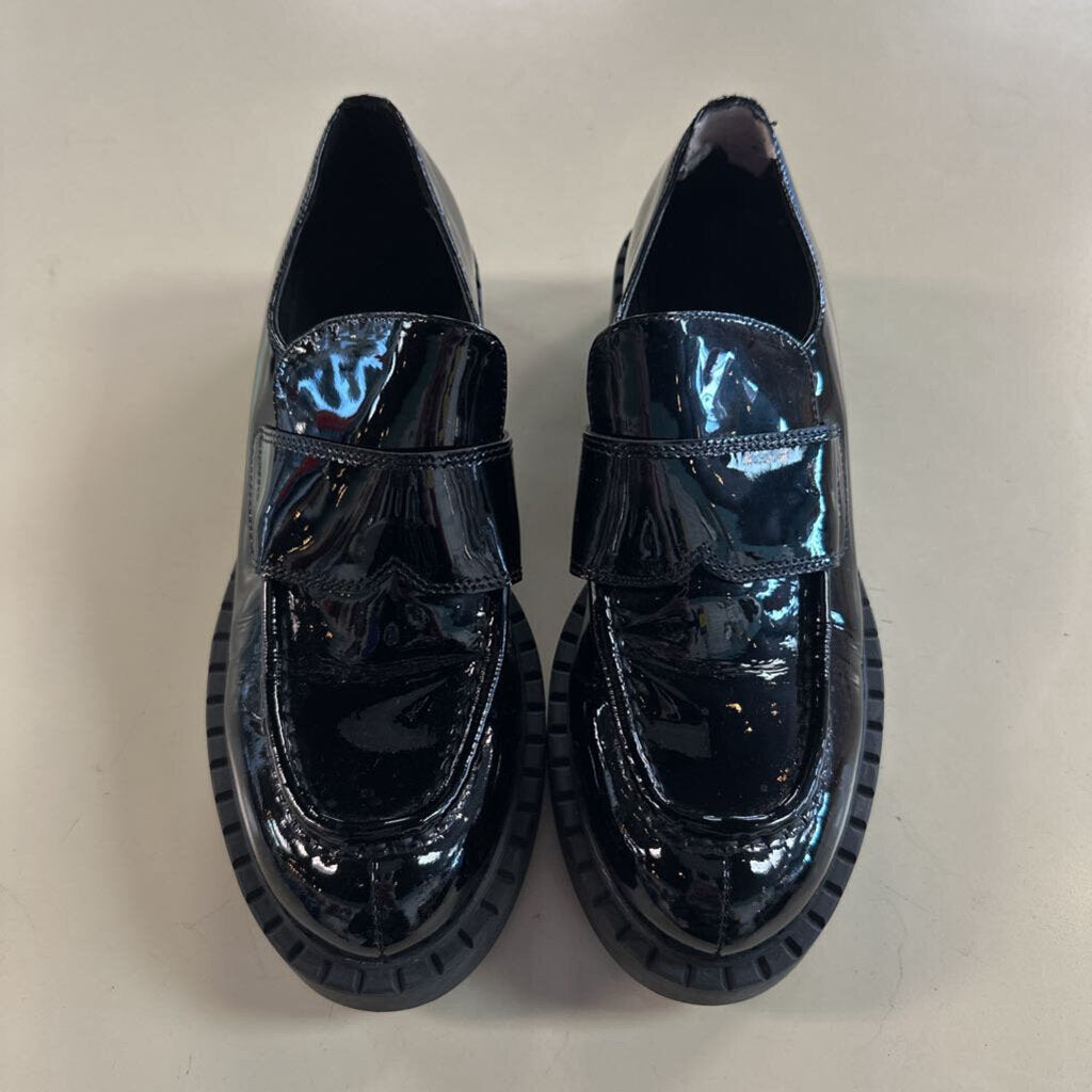 Tony Bianco Black Brooklyn High Shine Loafers 7