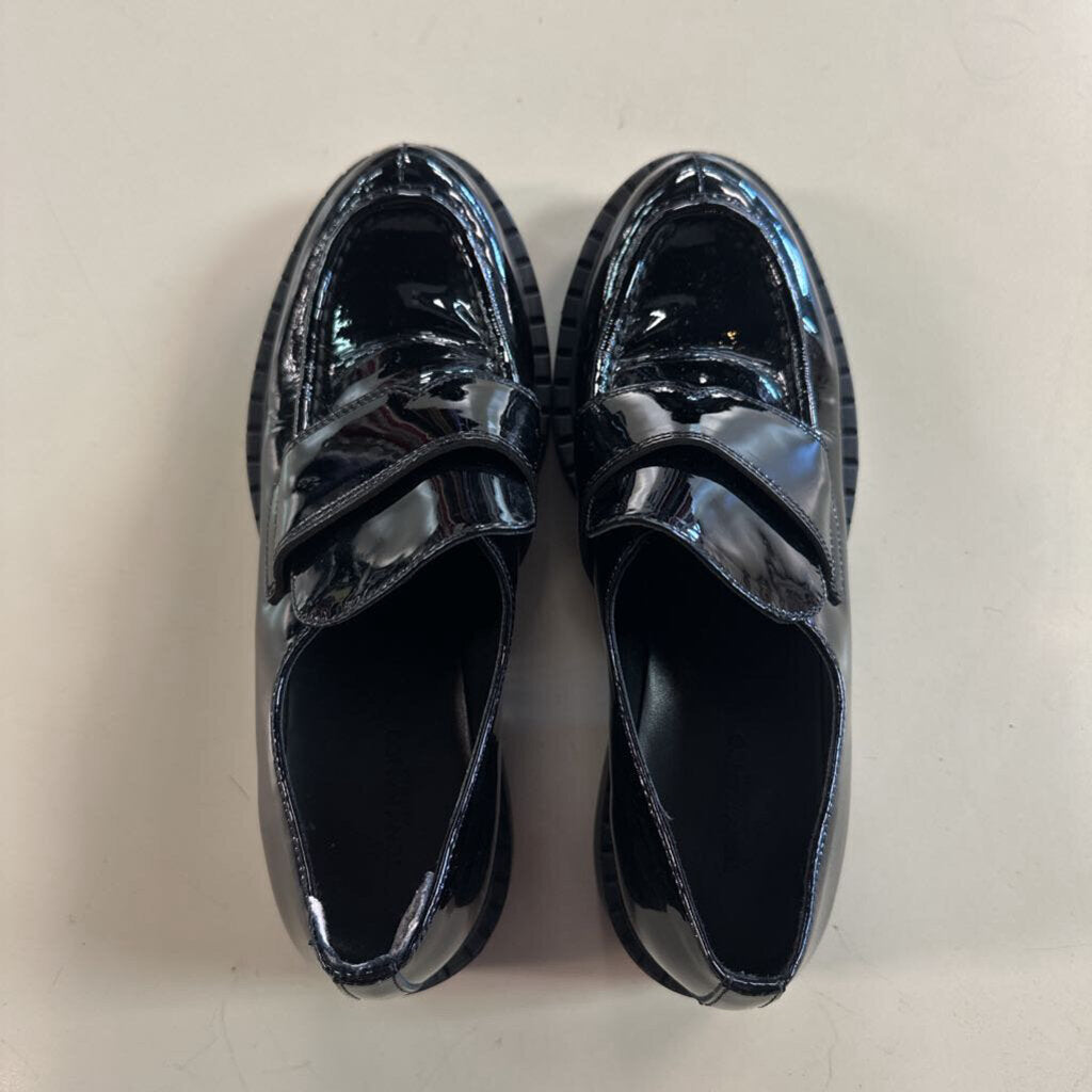Tony Bianco Black Brooklyn High Shine Loafers 7