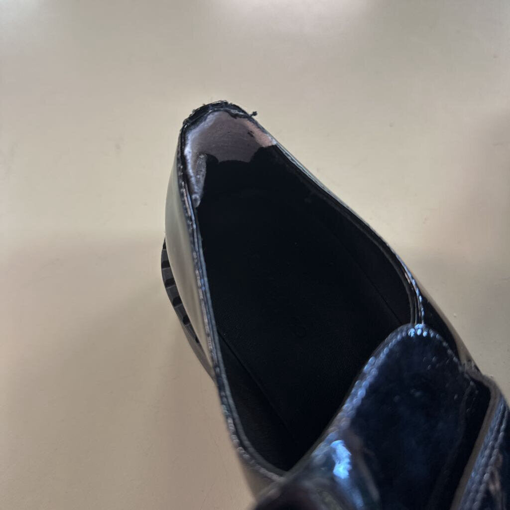 Tony Bianco Black Brooklyn High Shine Loafers 7