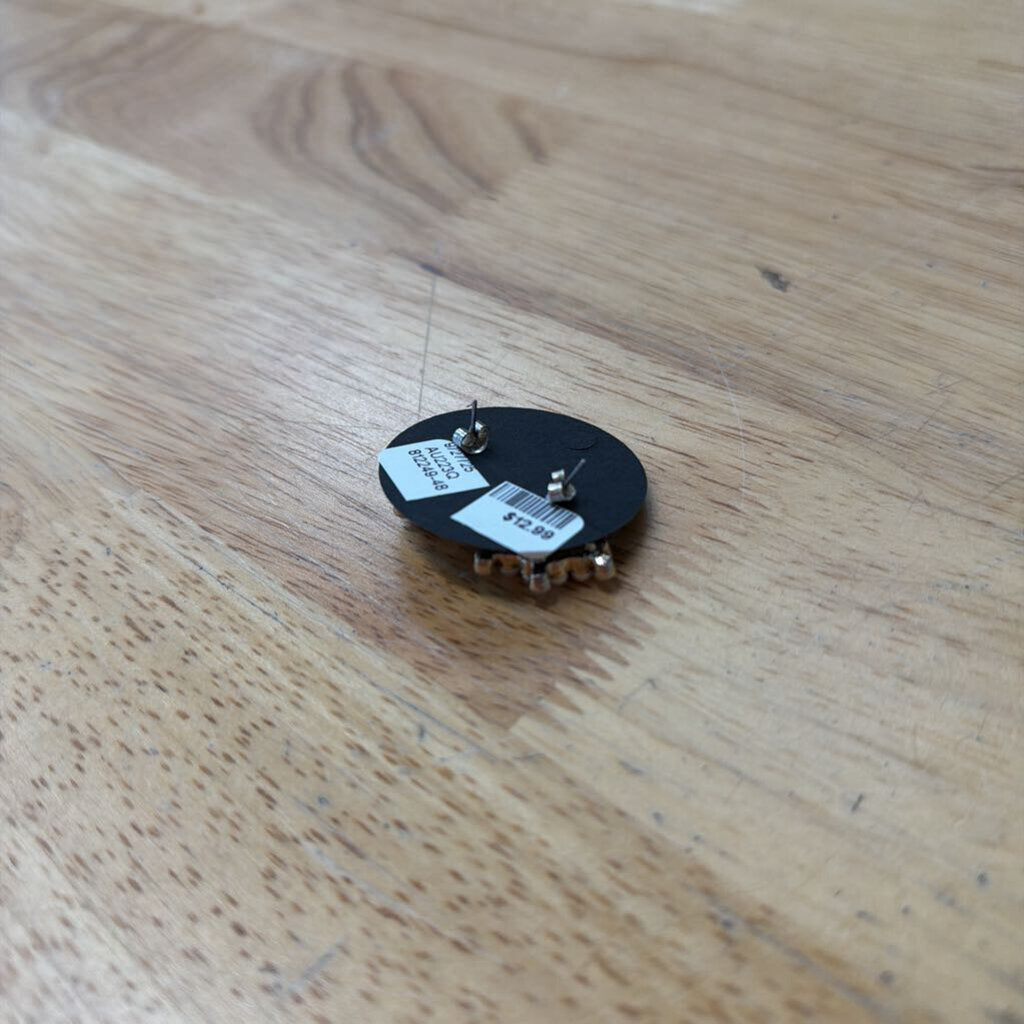 Gold/ Pearl/ Rhinestone Earrings