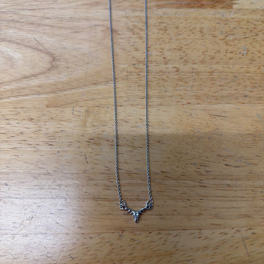 Silver Deer Pendant Necklace