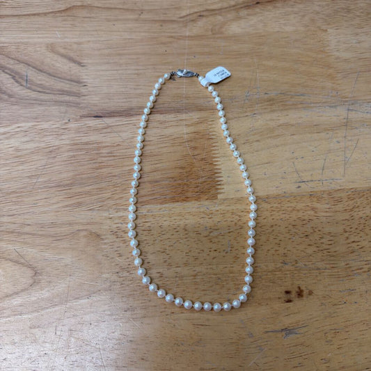 Pearl Strand Sterling Silver Clasp Necklace