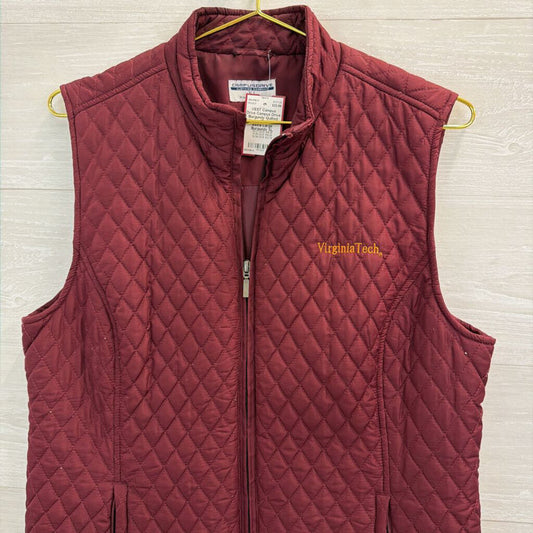 Campus Drive Burgundy Quilted Virginia Tech Vest Extra Large