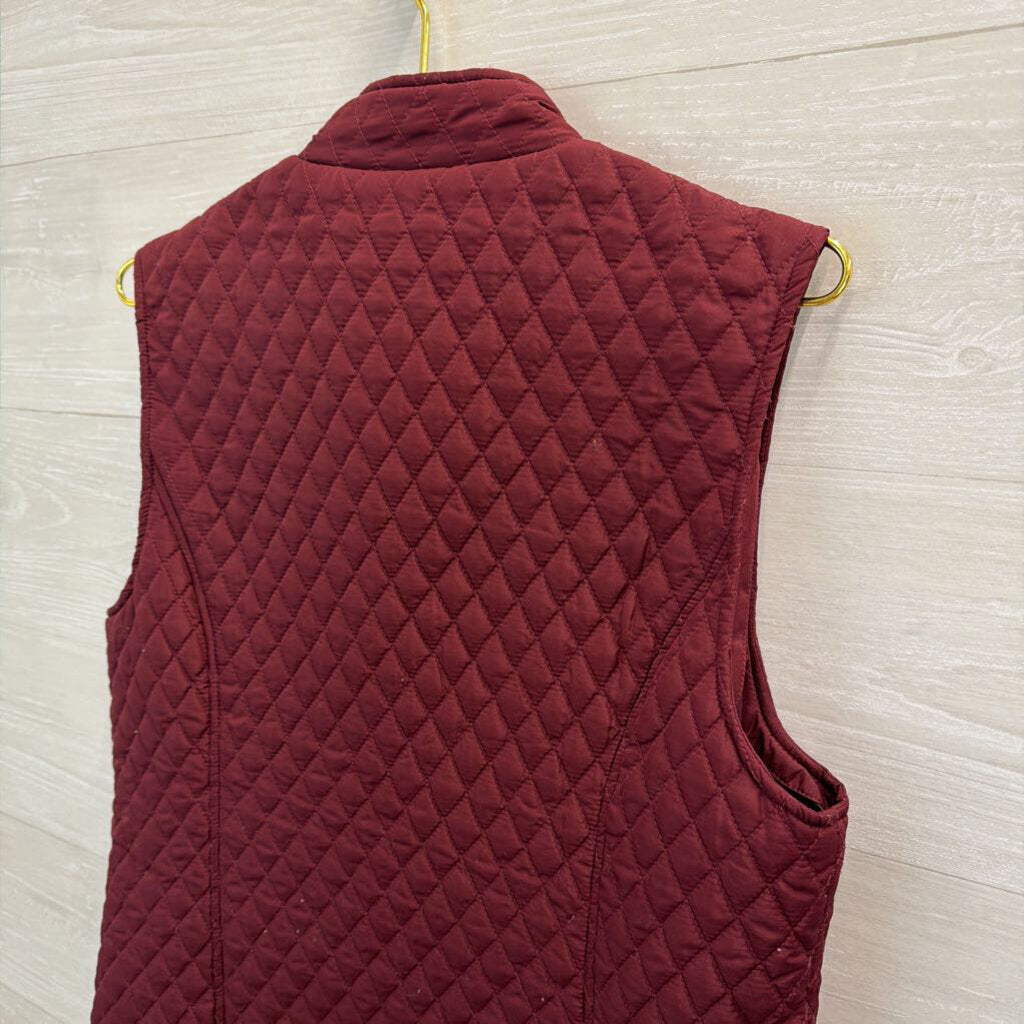 Campus Drive Burgundy Quilted Virginia Tech Vest Extra Large