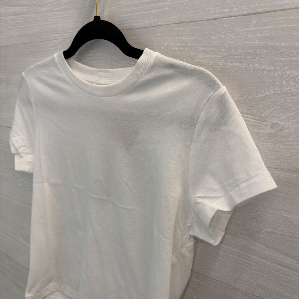 Skims White Shrunken Relaxed Fit Tee Small