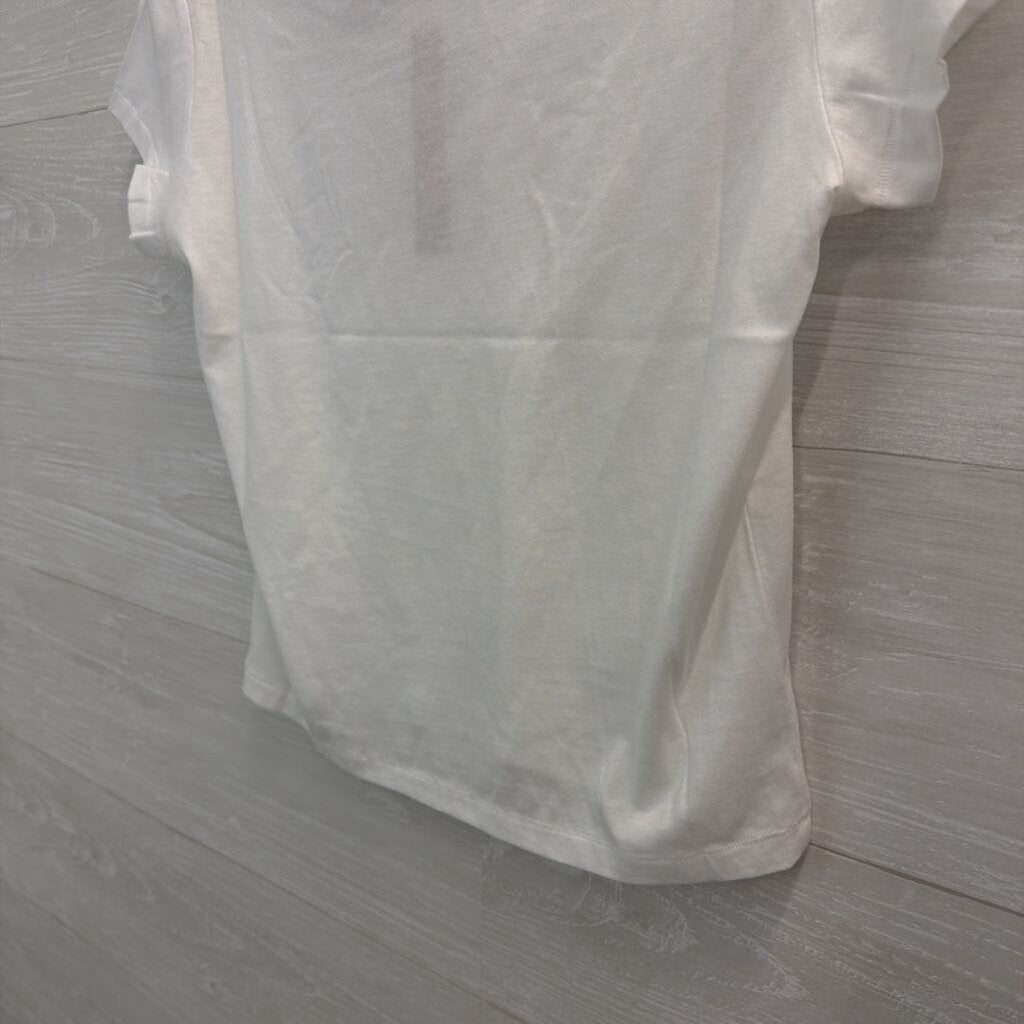 Skims White Shrunken Relaxed Fit Tee Small