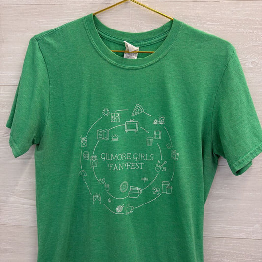 Green/ White Gilmore Girls Fan Fest Short Sleeve Graphic Tee Medium
