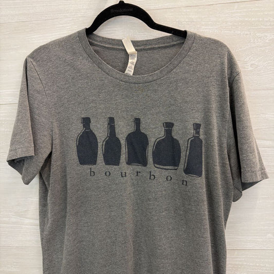 Grey Bourbon Short Sleeve Graphic Tee Large