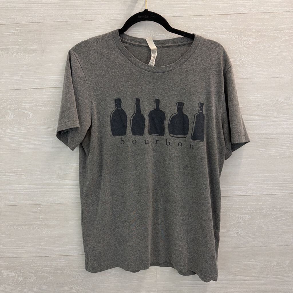 Grey Bourbon Short Sleeve Graphic Tee Large
