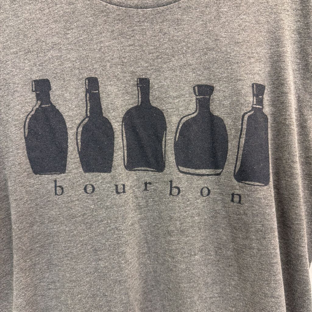 Grey Bourbon Short Sleeve Graphic Tee Large