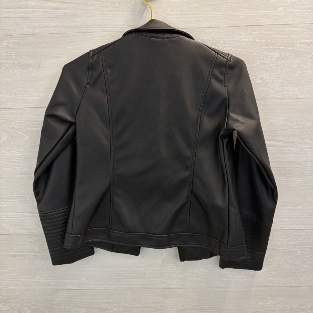 Art Class Black Faux Leather Moto Jacket Medium