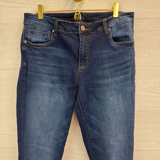 Kut Dark Wash Toothpick Skinny Jeans 12 Short