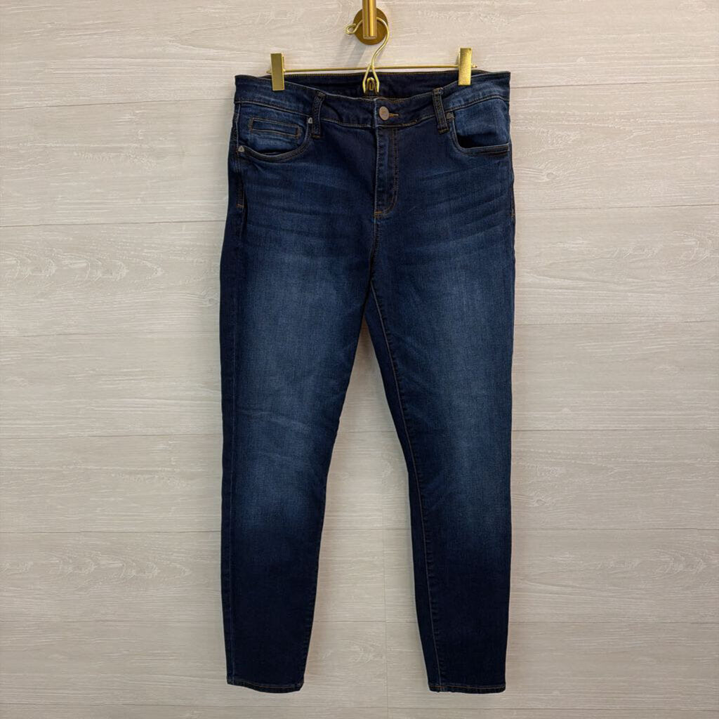 Kut Dark Wash Toothpick Skinny Jeans 12 Short