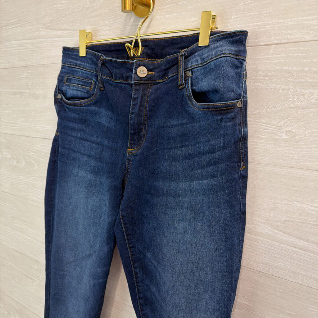 Kut Dark Wash Toothpick Skinny Jeans 12 Short