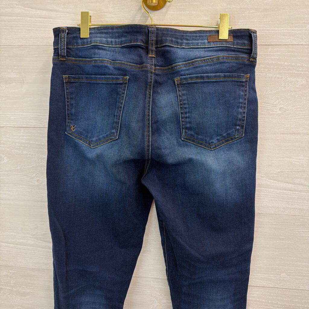 Kut Dark Wash Toothpick Skinny Jeans 12 Short