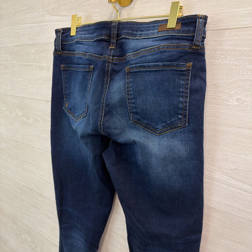 Kut Dark Wash Toothpick Skinny Jeans 12 Short