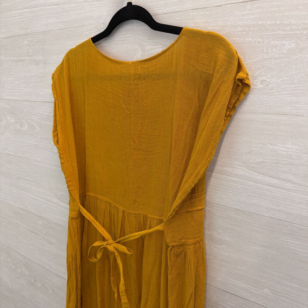 Marigold Short Sleeve Maxi Dress Medium